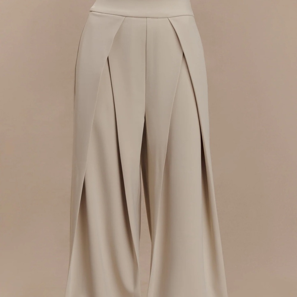 Meshki Katarina Wide Leg Suiting Pants - Sand